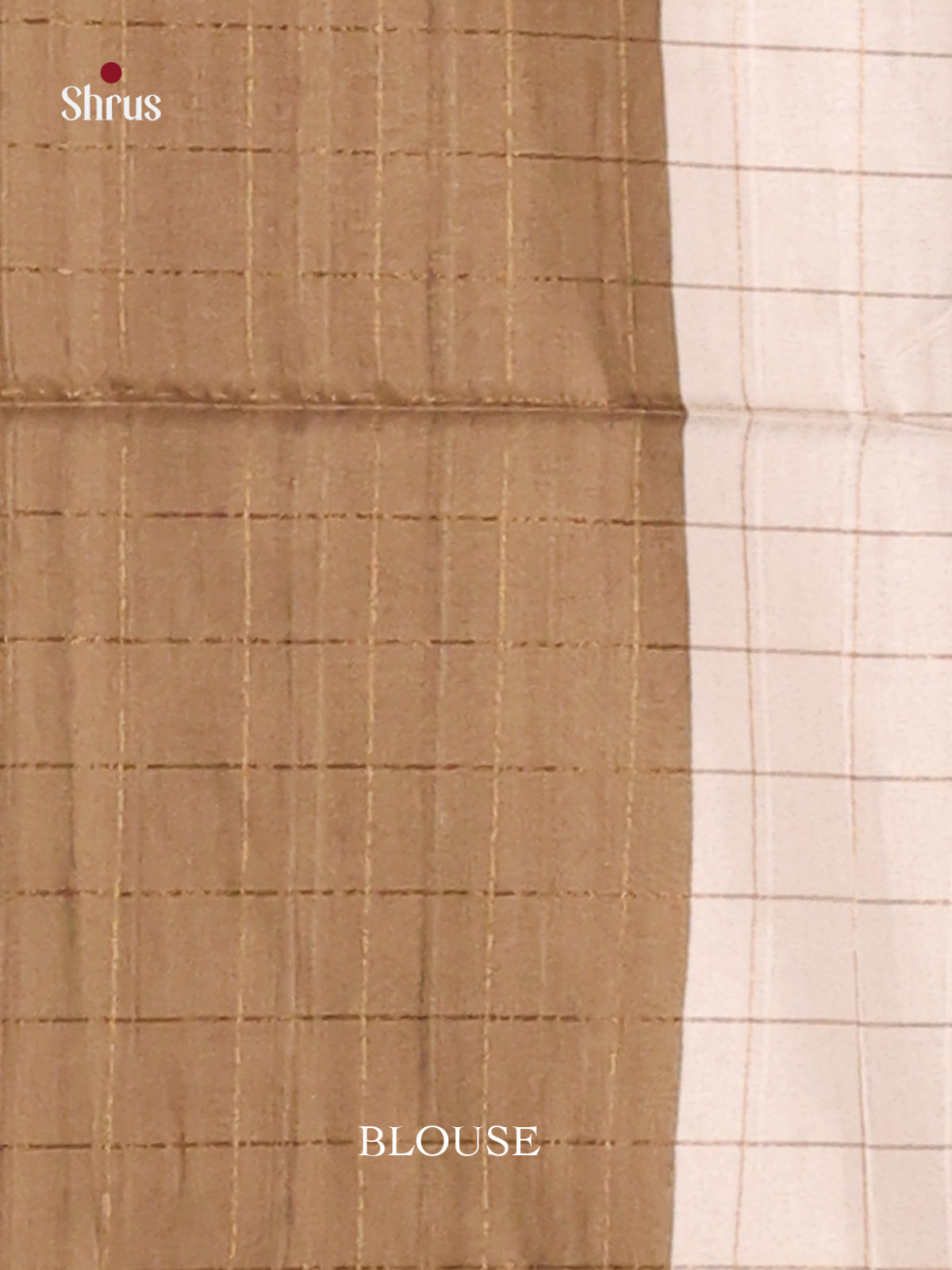 Green & Brown - Champa semitussar Saree - Shop on Shrus.com