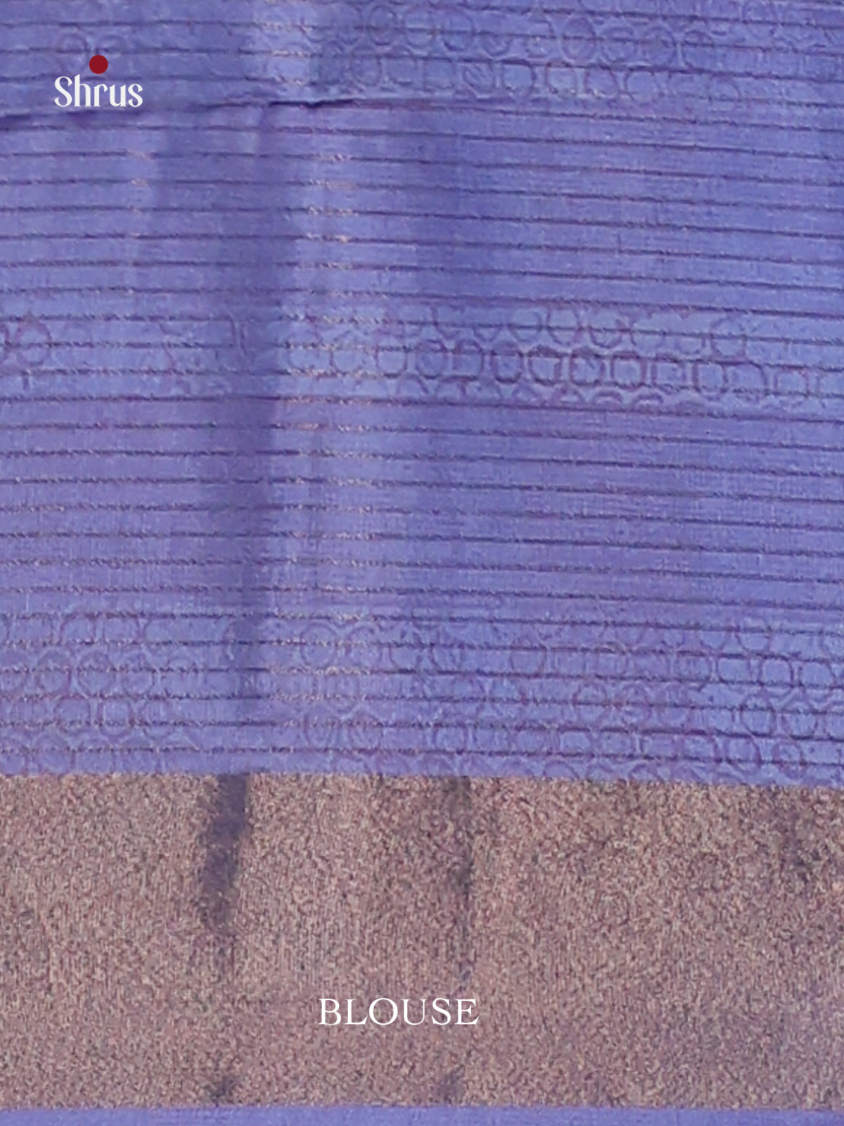 Cream & Blue - Champa semitussar Saree