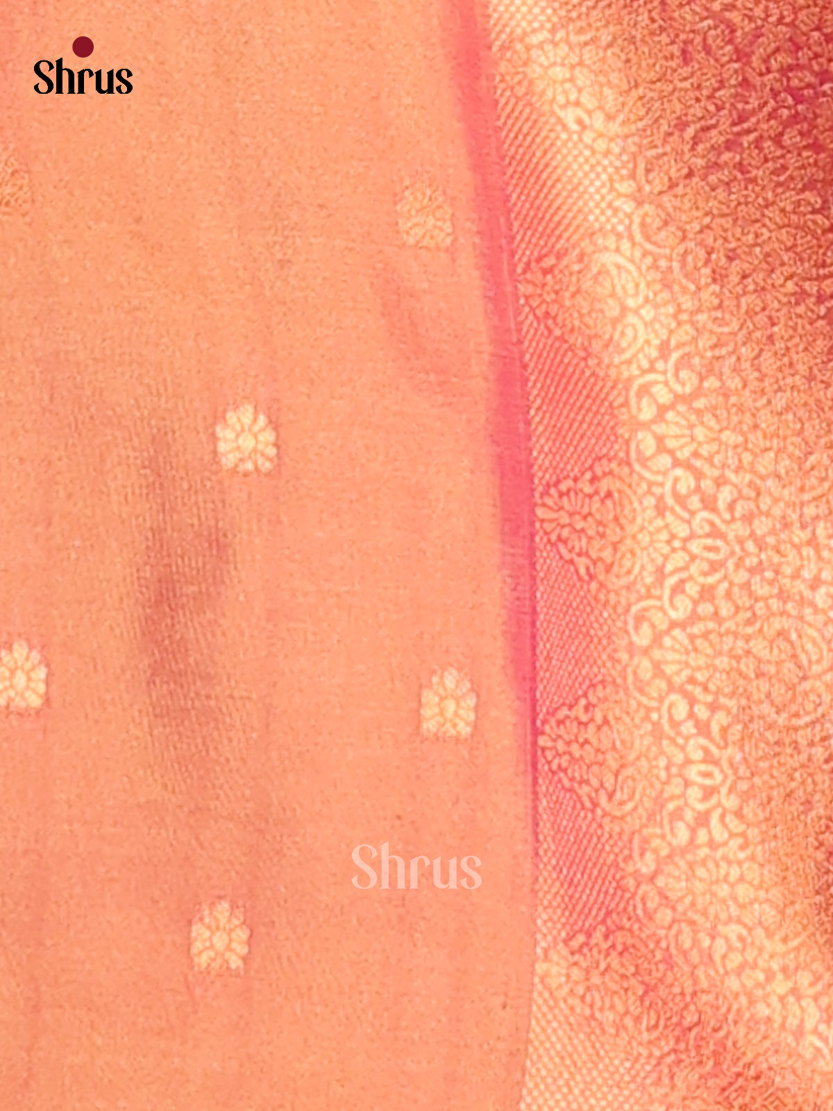 Green & Orange - Semi Soft silk Saree - Shop on Shrus.com