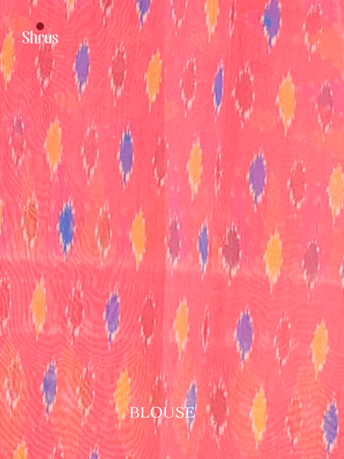 Blue & Pink - Semi Chanderi Saree