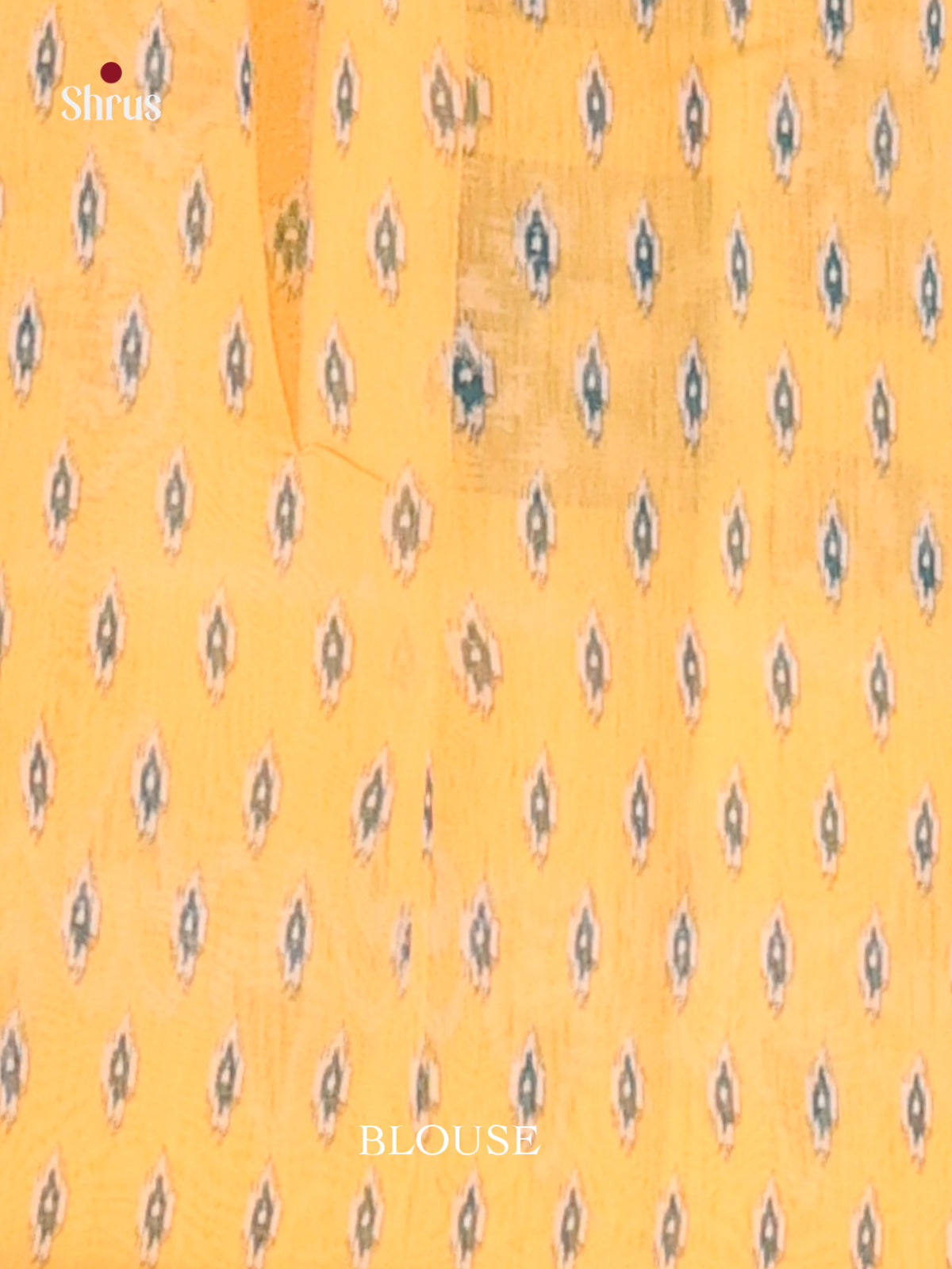 Blue & Yellow - Semi Chanderi Saree