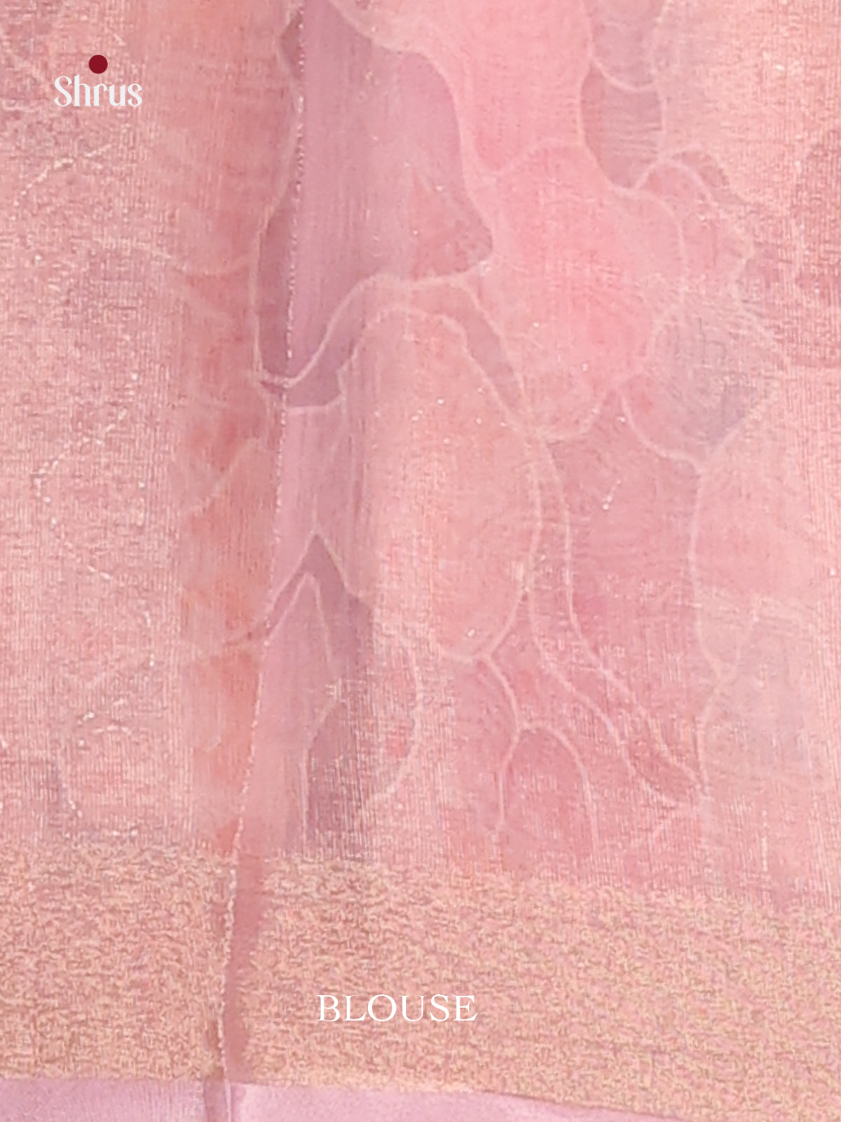 Pink & Blue - Semi Chanderi Saree