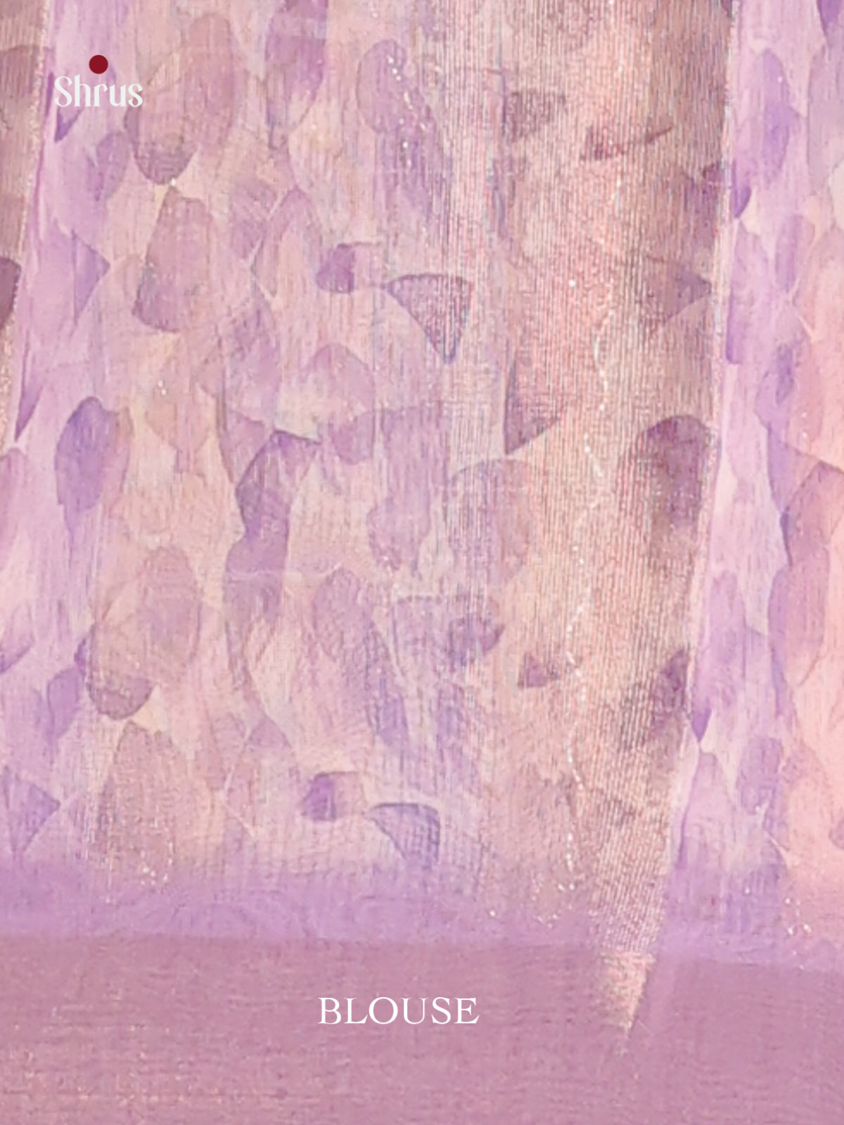 Grey & Lavender- Semi Chanderi Saree - Shop on Shrus.com