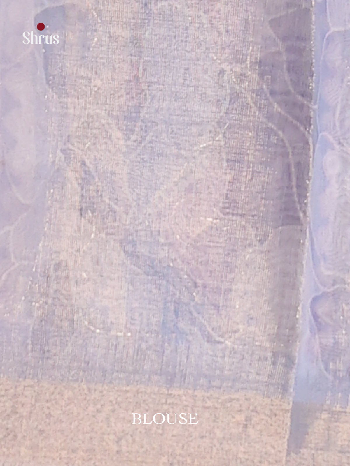 Blue & Purple - Semi Chanderi Saree