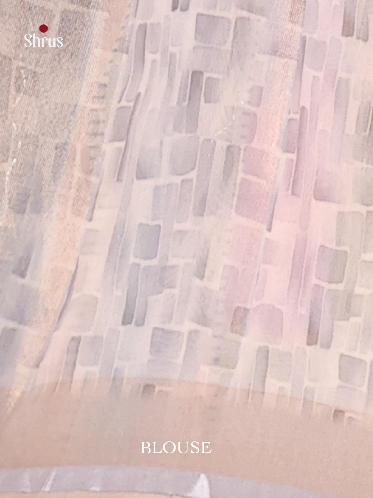 Grey & Blue - Semi Chanderi Saree