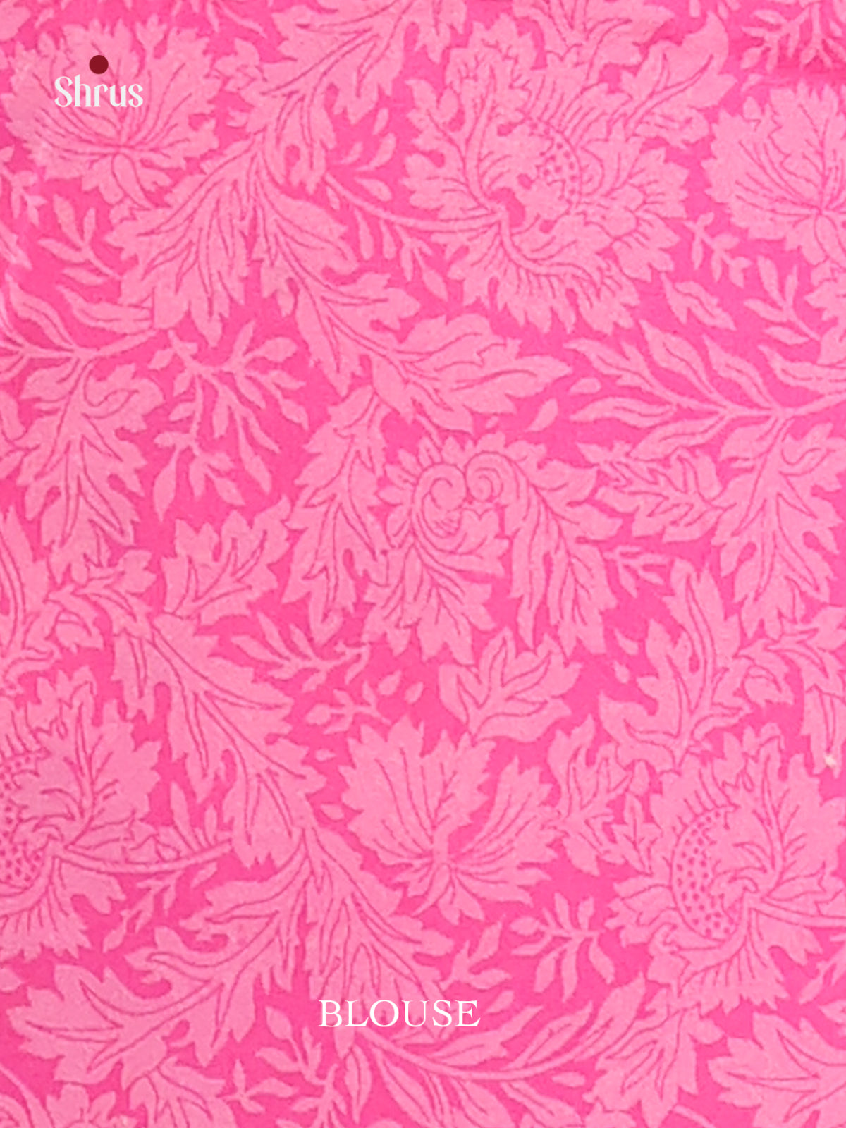 Cream & Pink - Semi Tussar Saree