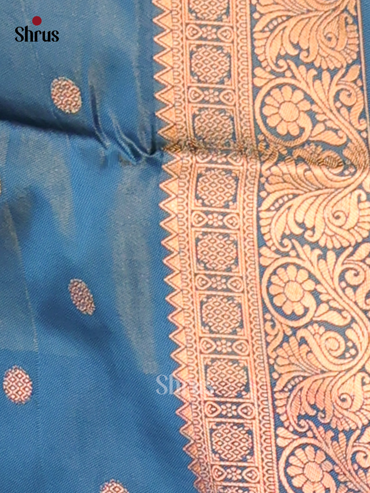 Green & Blue - Semi Soft Silk Saree