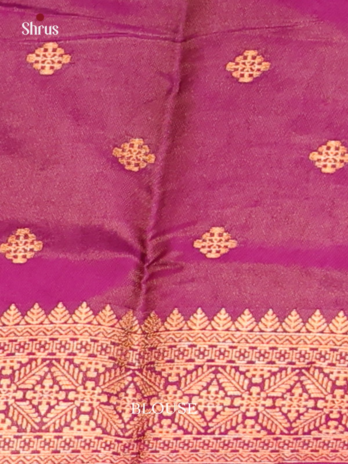 Orangish Pink & Purple - Semi Softsilk Saree - Shop on Shrus.com