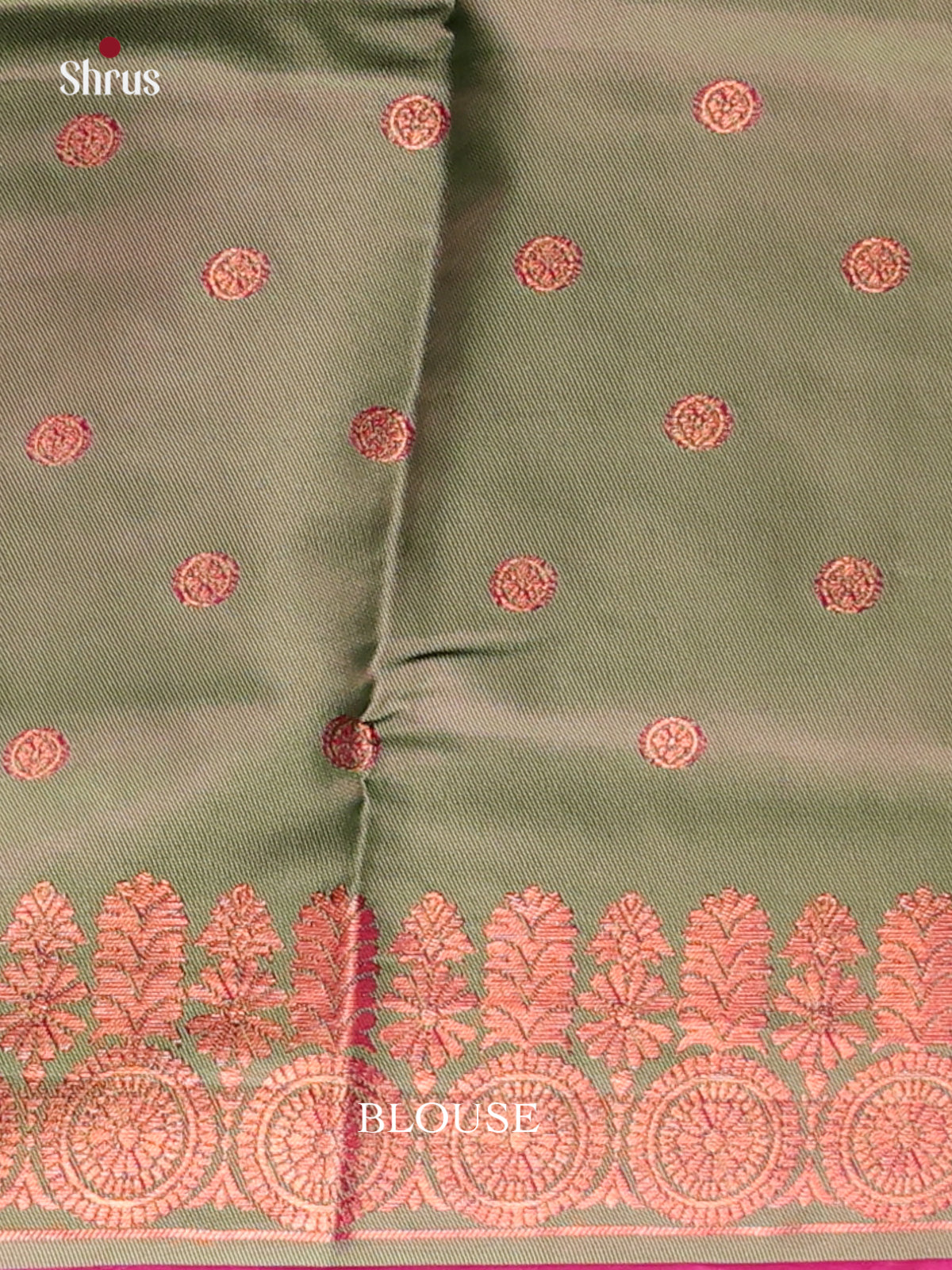 Majenta & Green- Semi Softsilk Saree - Shop on Shrus.com