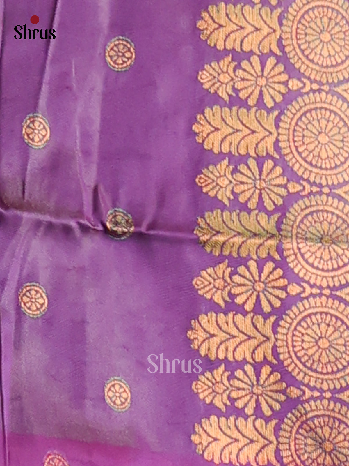 Green & Purple - Semi Soft Silk Saree - Shop on Shrus.com