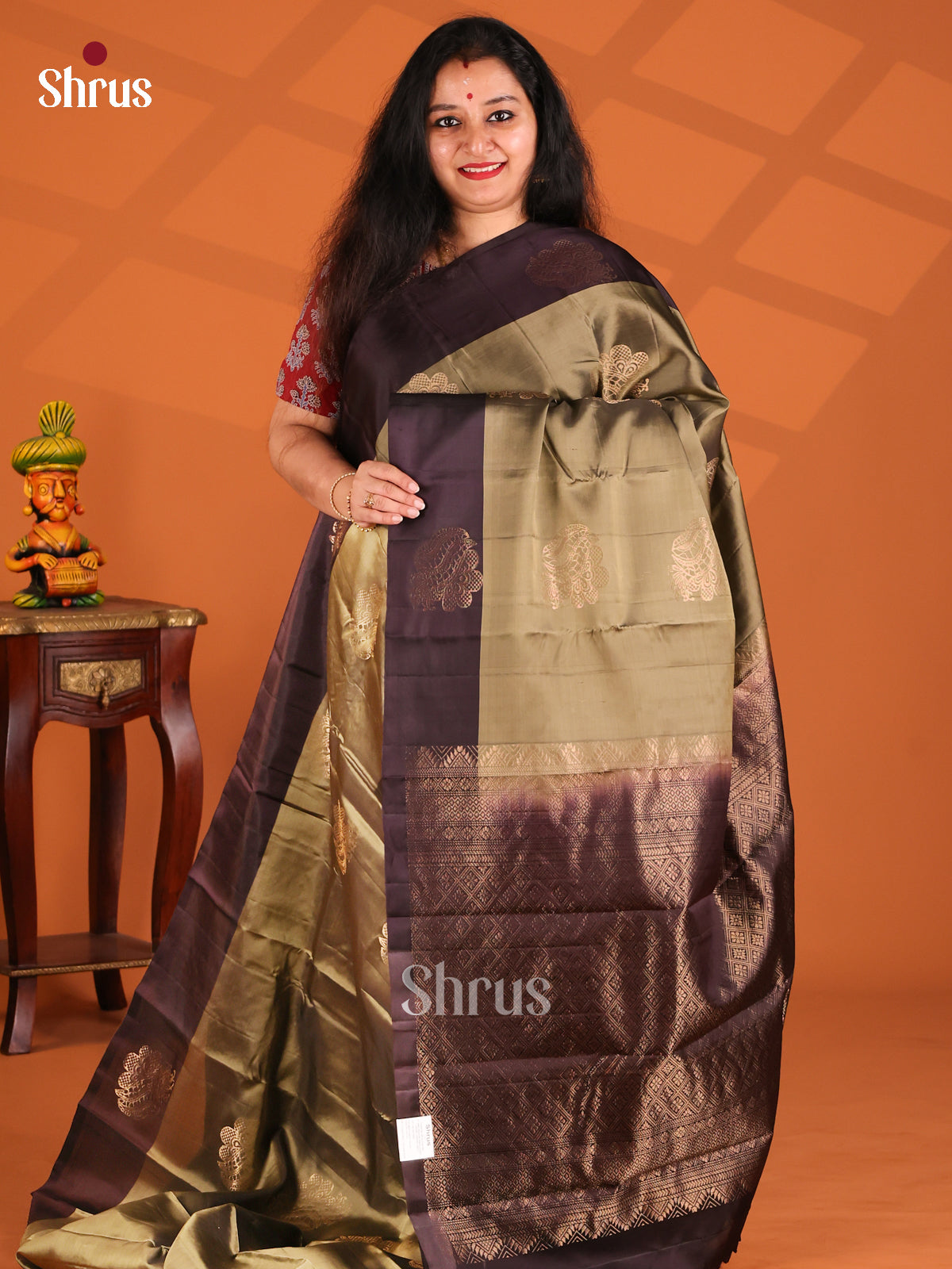 DFS12422- Softsilk-halfpure Saree - Shop on Shrus.com