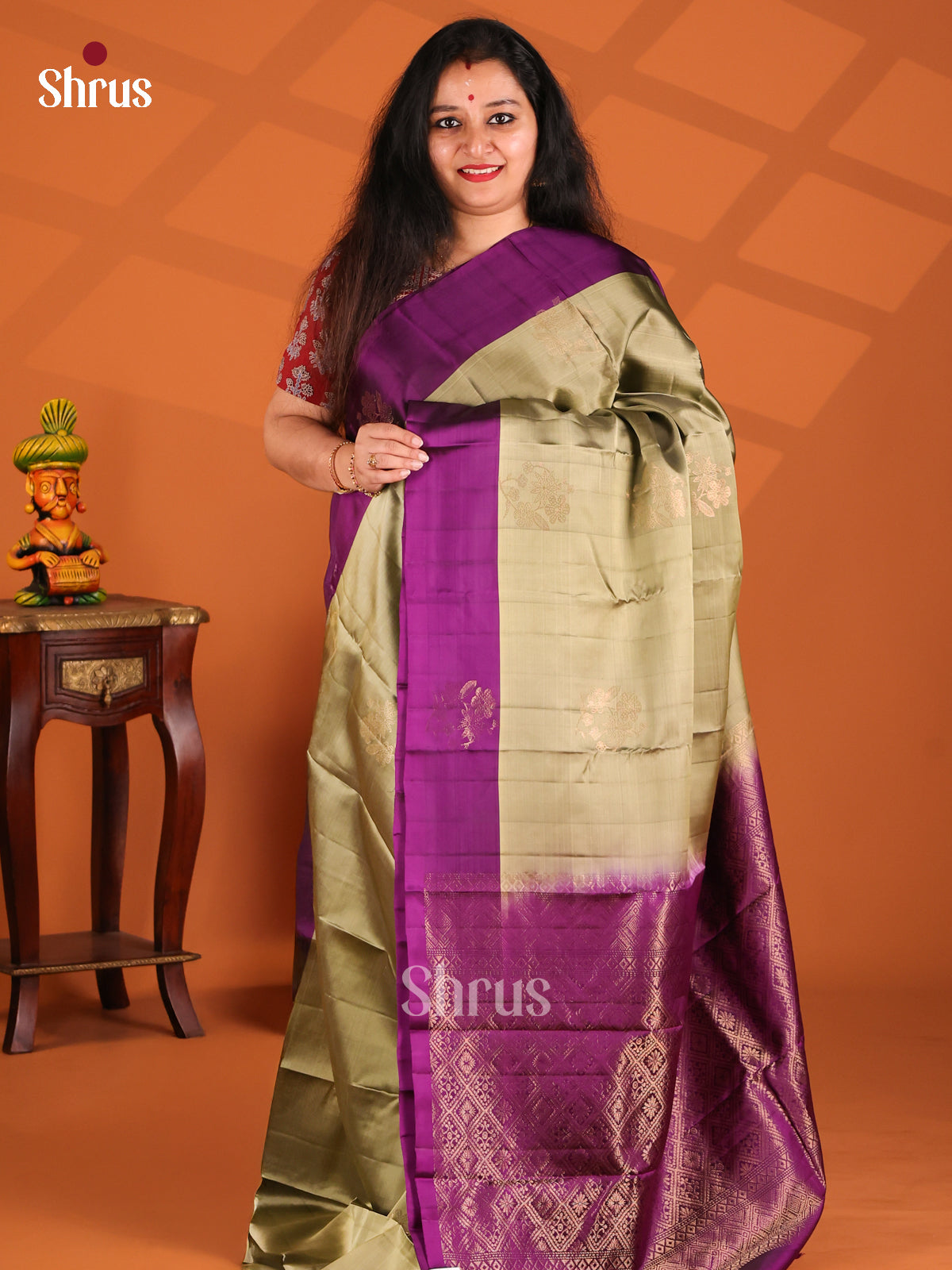 DFS12429 - Softsilk-halfpure Saree - Shop on Shrus.com