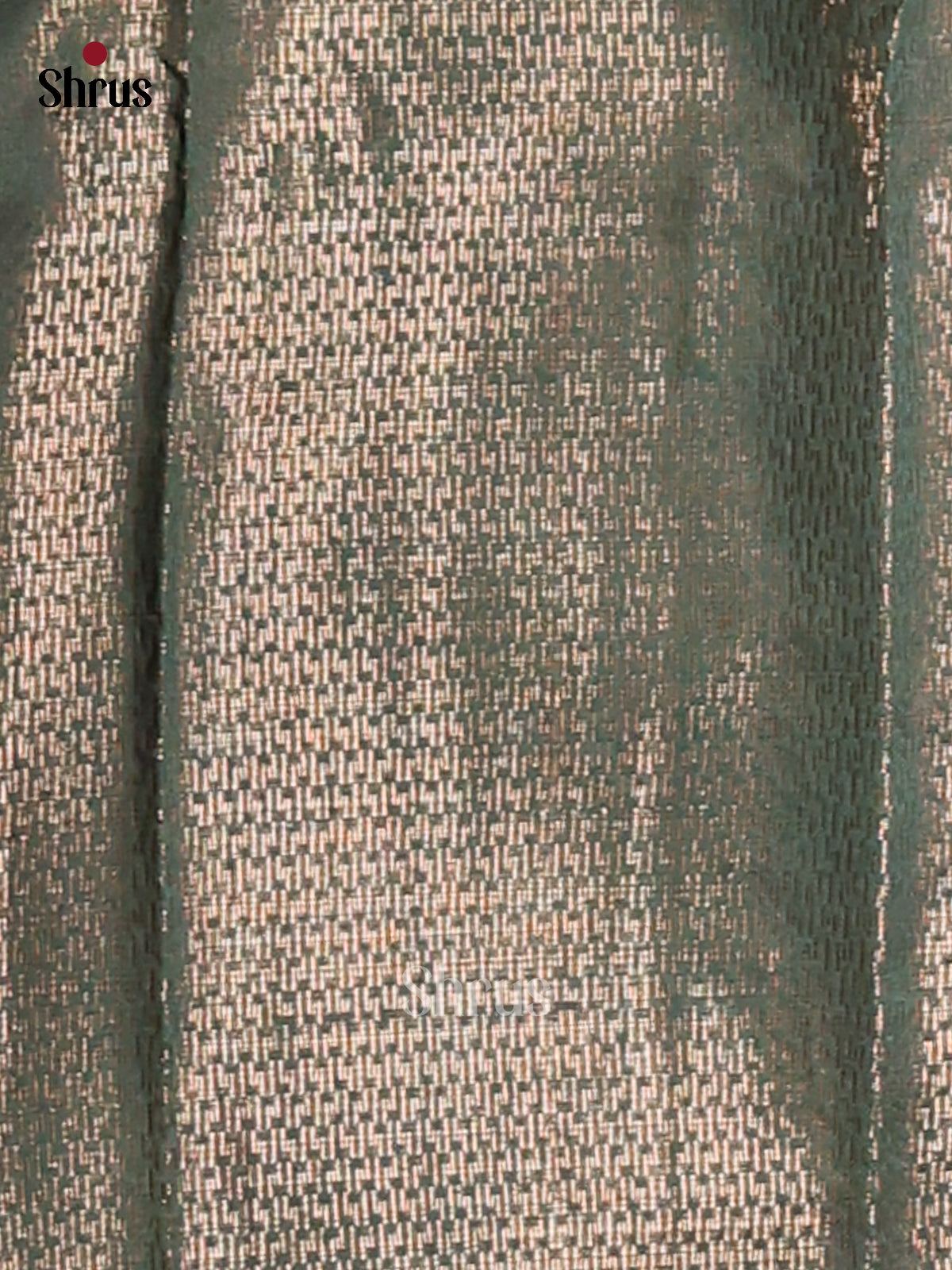Green - Semi Jute Saree - Shop on Shrus.com