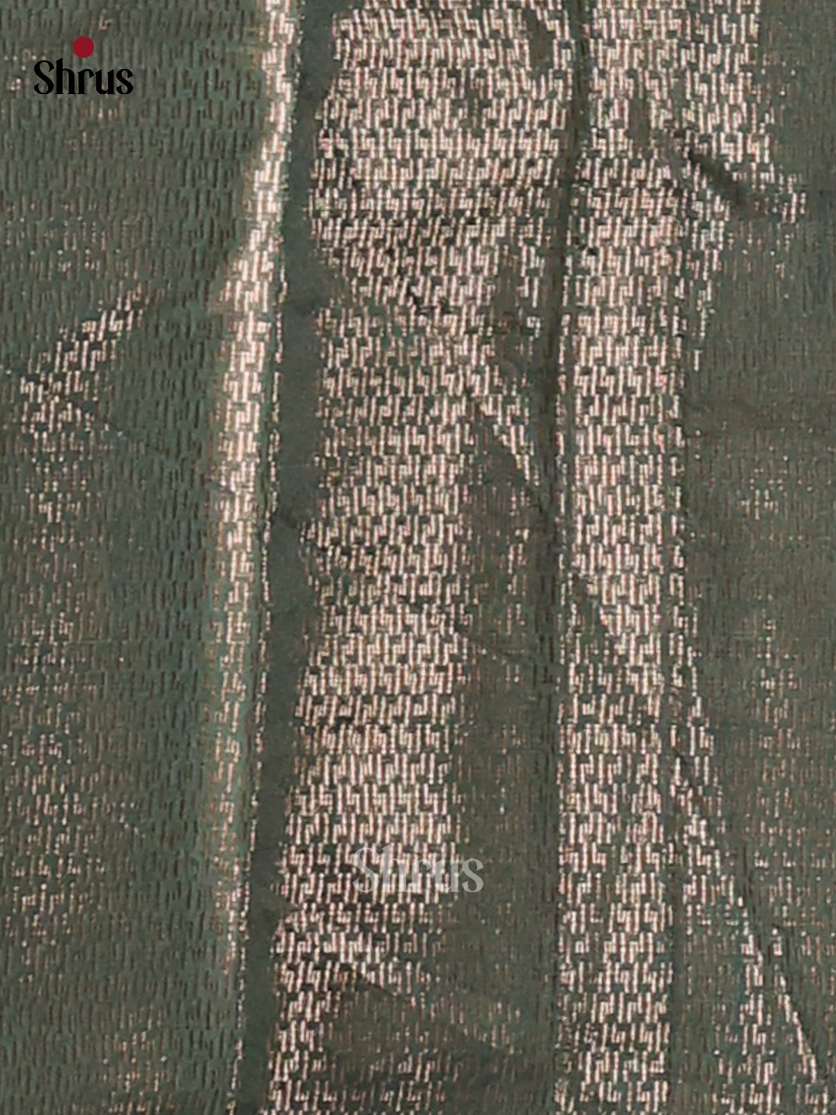 Green - Semi Jute Saree - Shop on Shrus.com