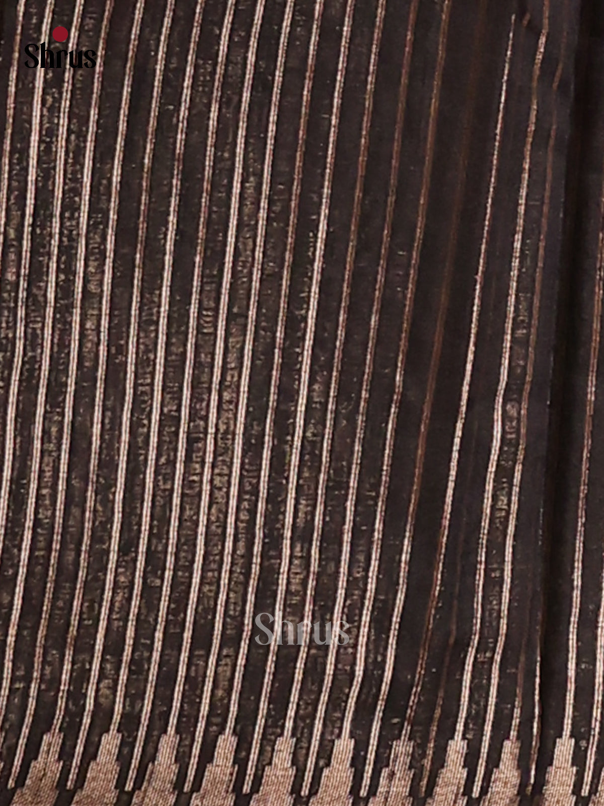 Black - Semi Jute Saree - Shop on Shrus.com