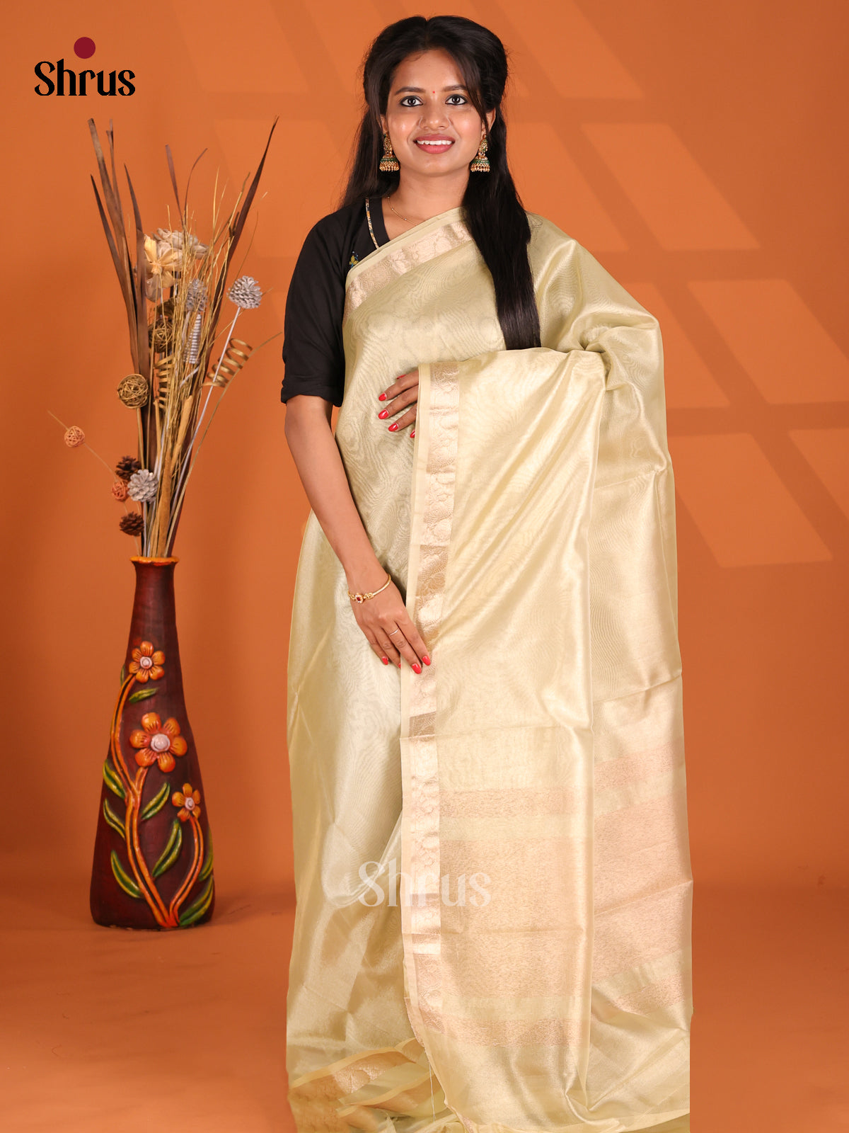 Light Green - Semi Tissue Saree