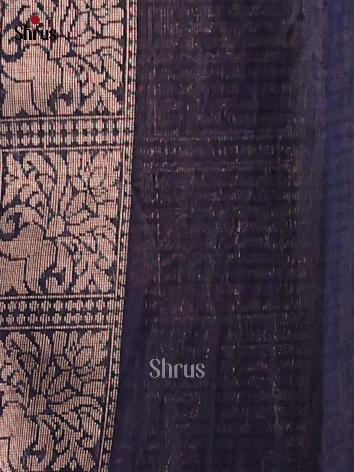 Blue - Semi Rawsilk Saree