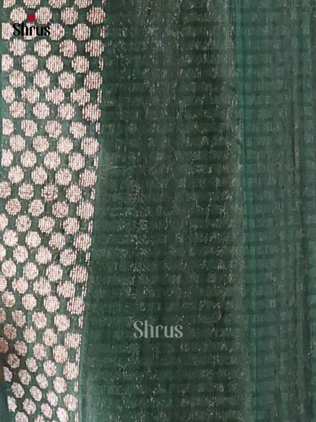 Green - Semi Rawsilk Saree - Shop on Shrus.com