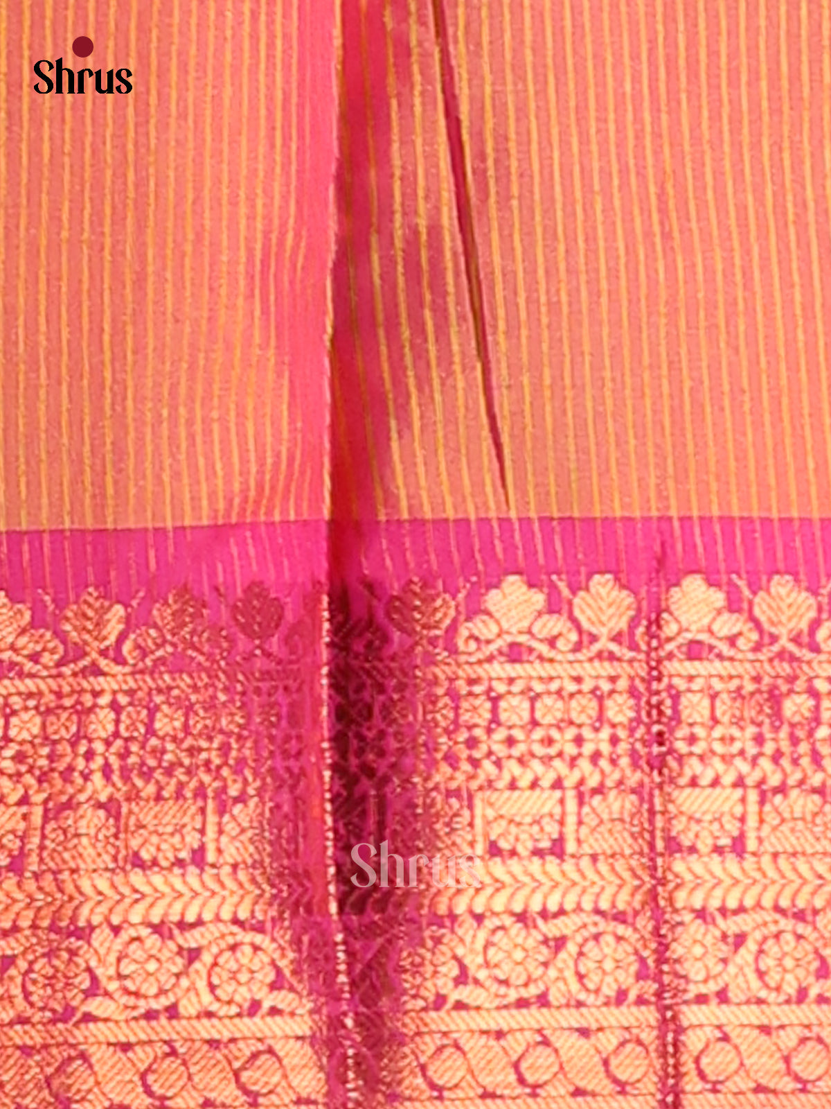 Lime Green & Pink- Semi Pochampally Saree - Shop on Shrus.com