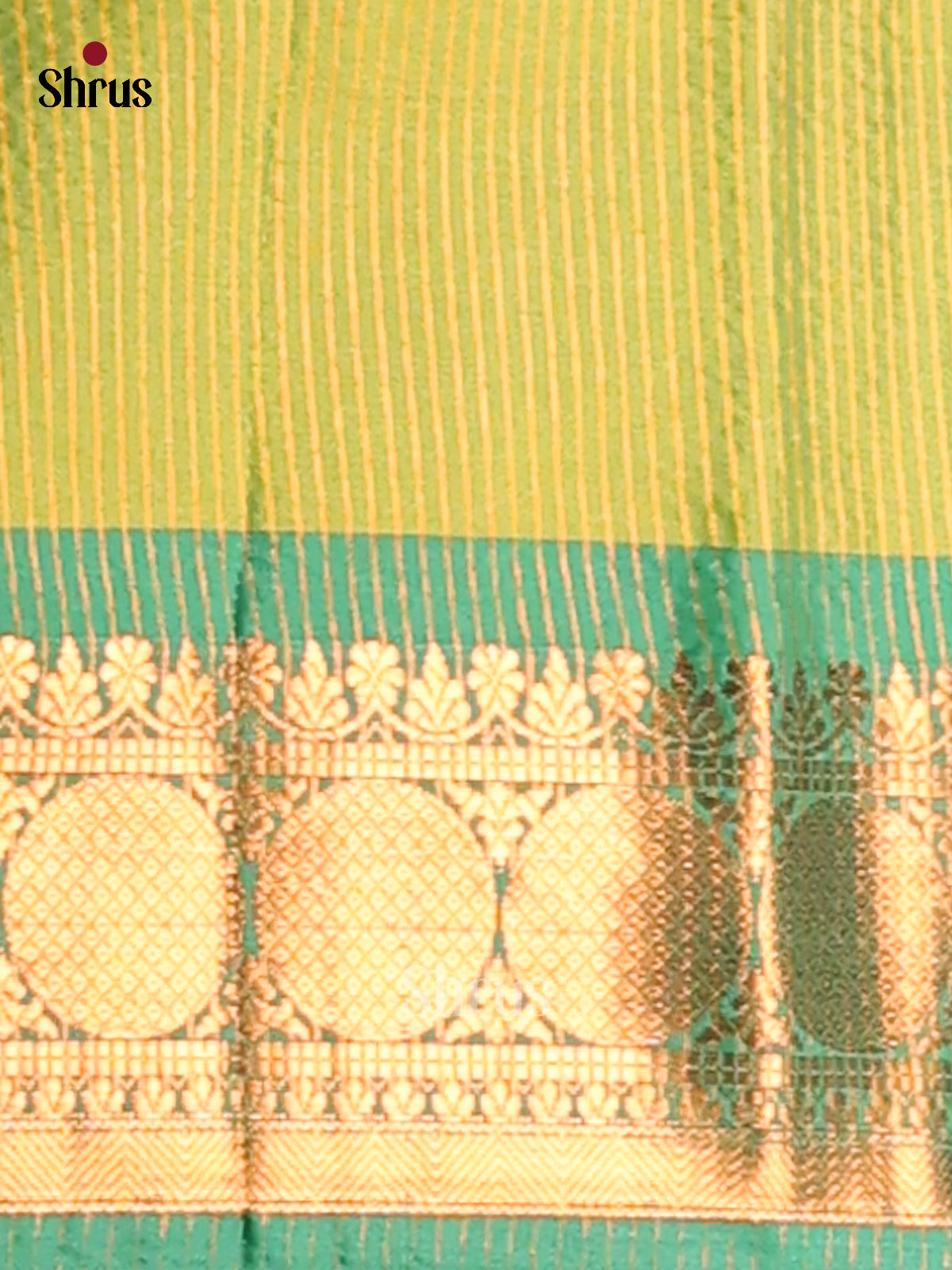 Blue & Green - Semi Pochampally Saree