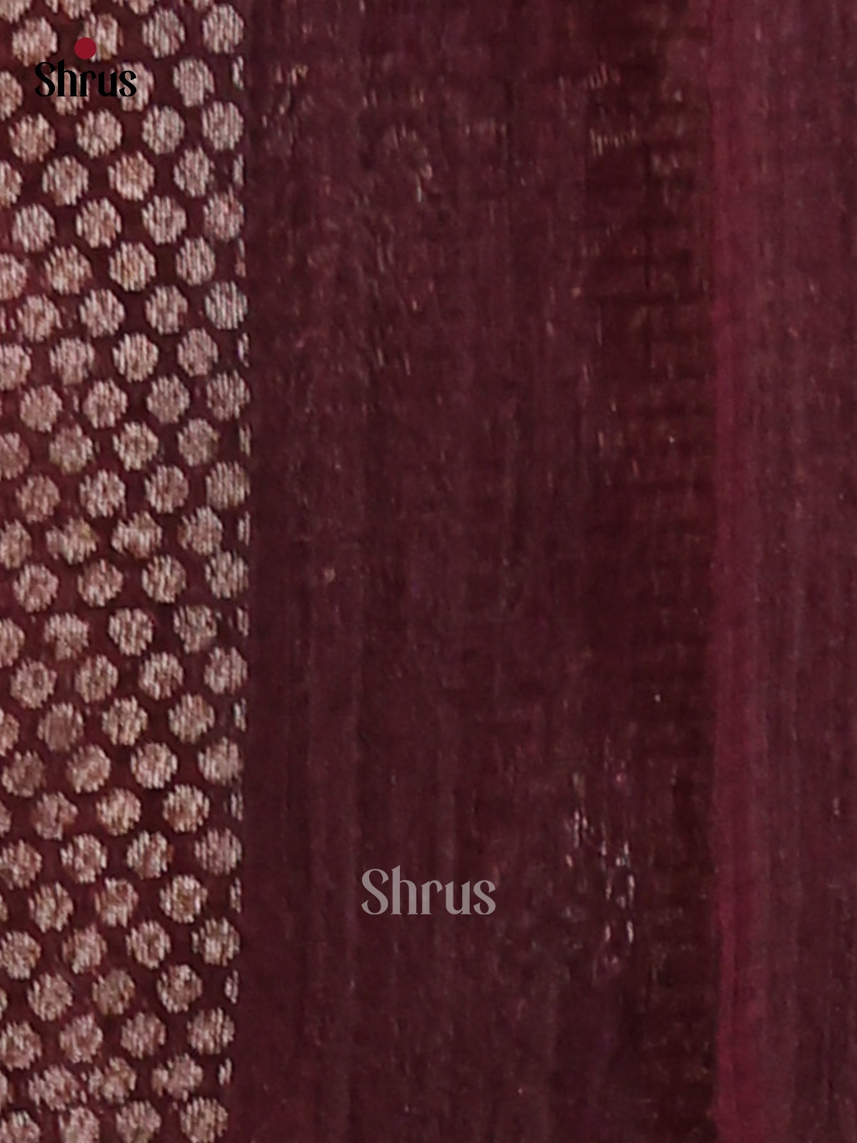 Brown - Semi Rawsilk Saree