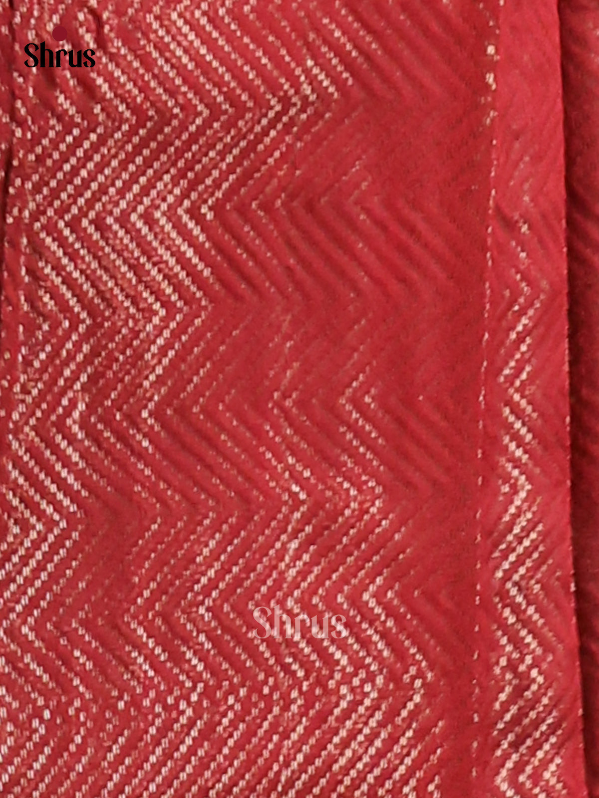Red - Semi Jute Saree - Shop on Shrus.com