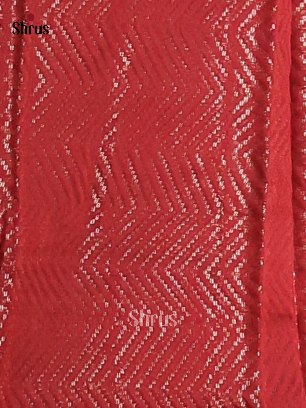 Red- Semi Jute Saree - Shop on Shrus.com