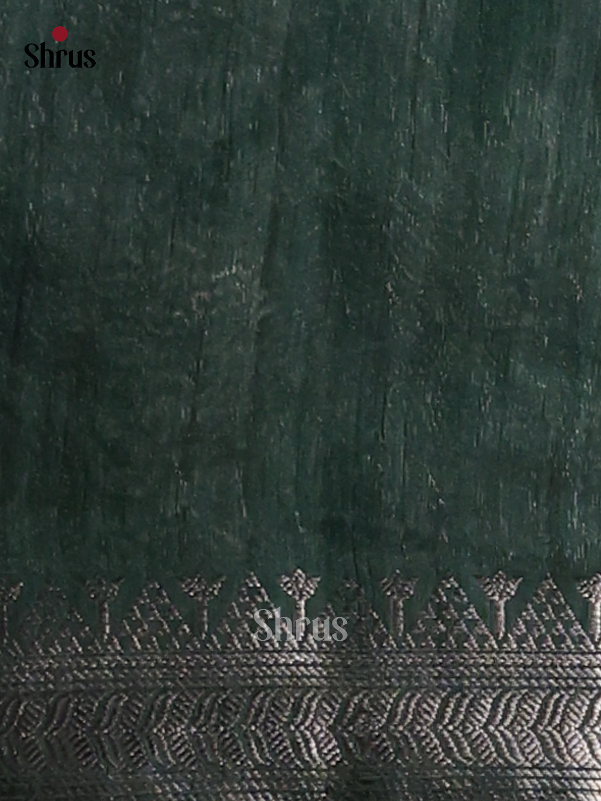 Green - Semi Rawsilk Saree - Shop on Shrus.com
