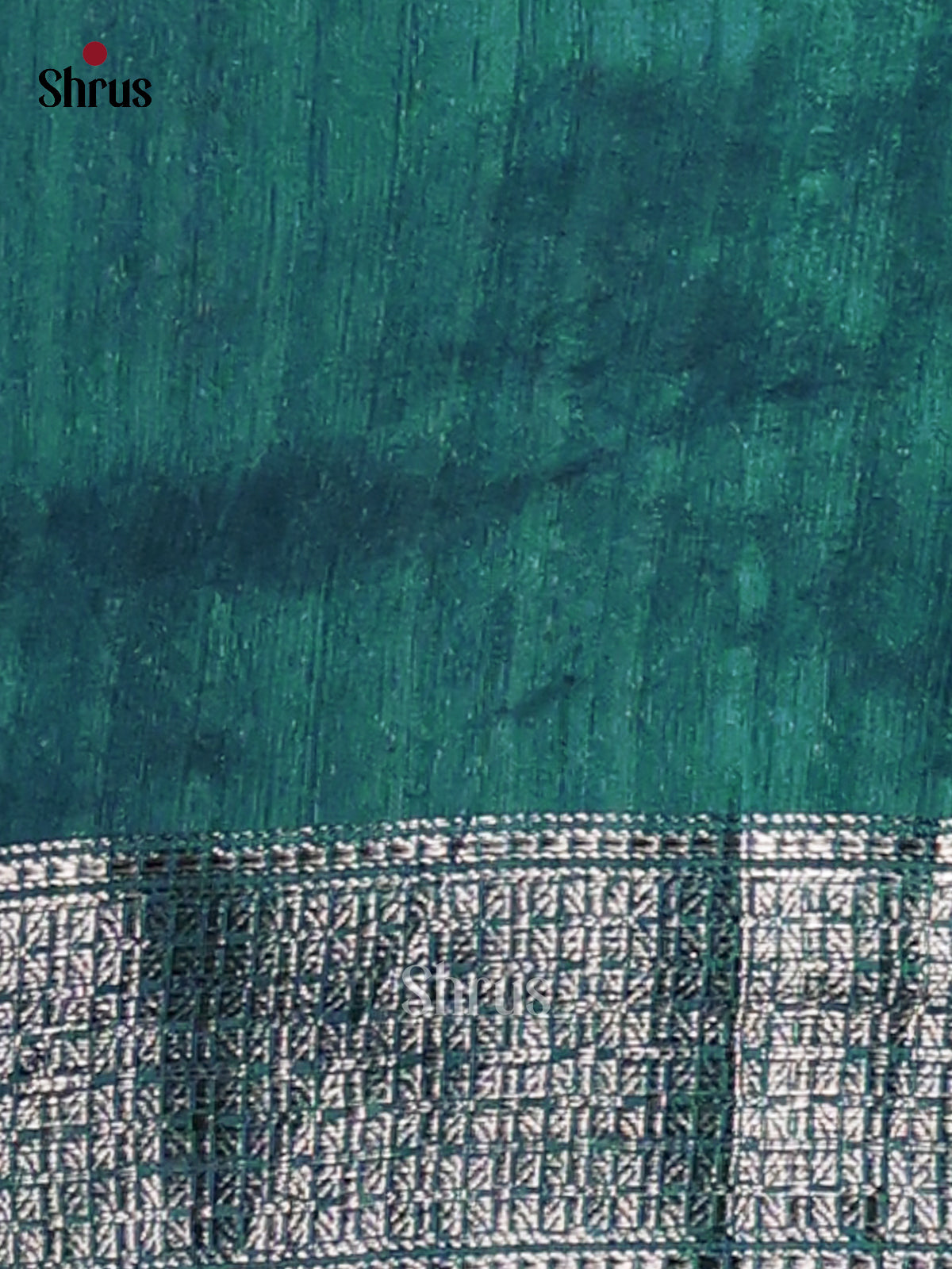 Green - Semi Rawsilk Saree - Shop on Shrus.com