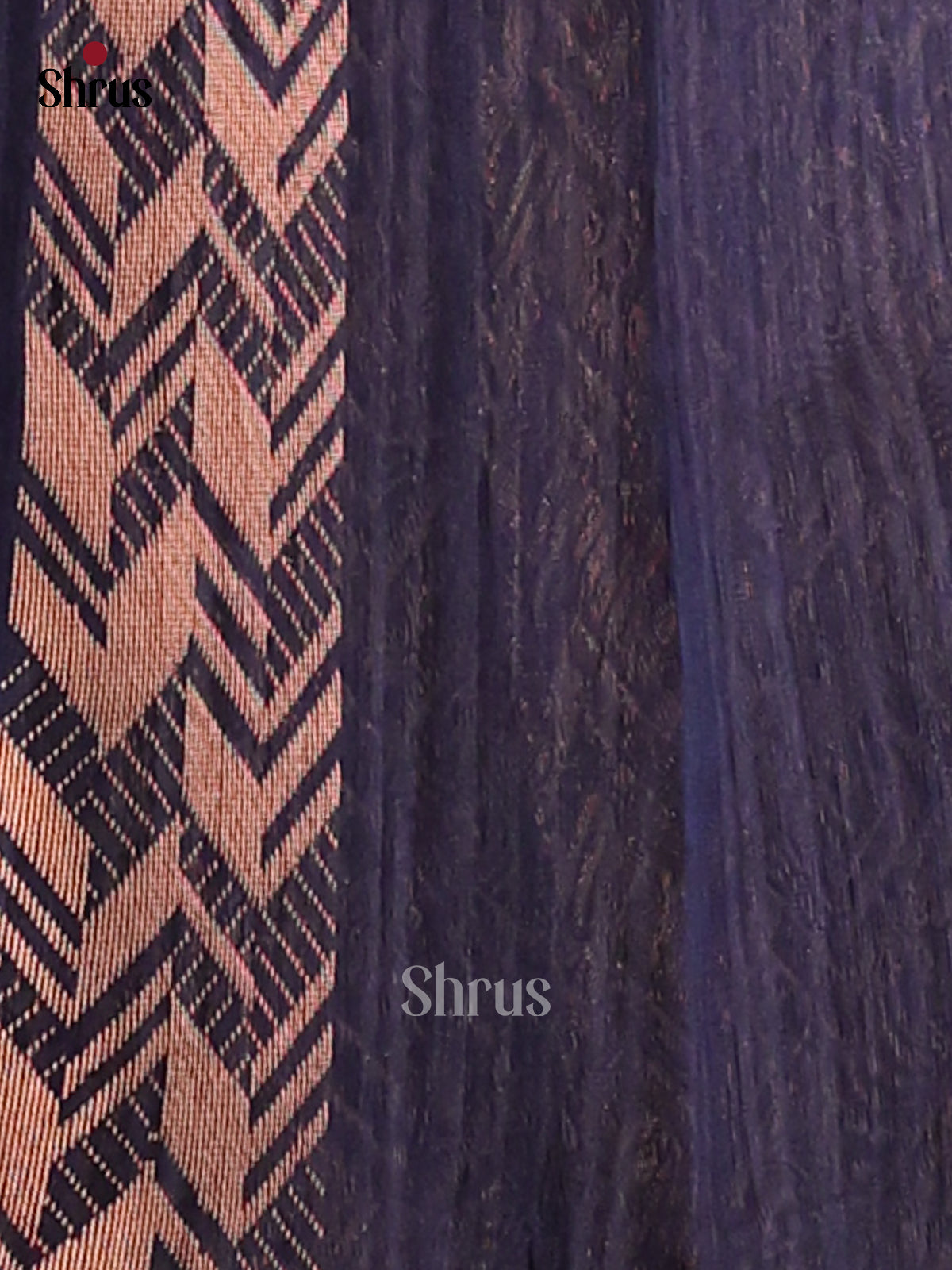 Blue - Semi Rawsilk Saree