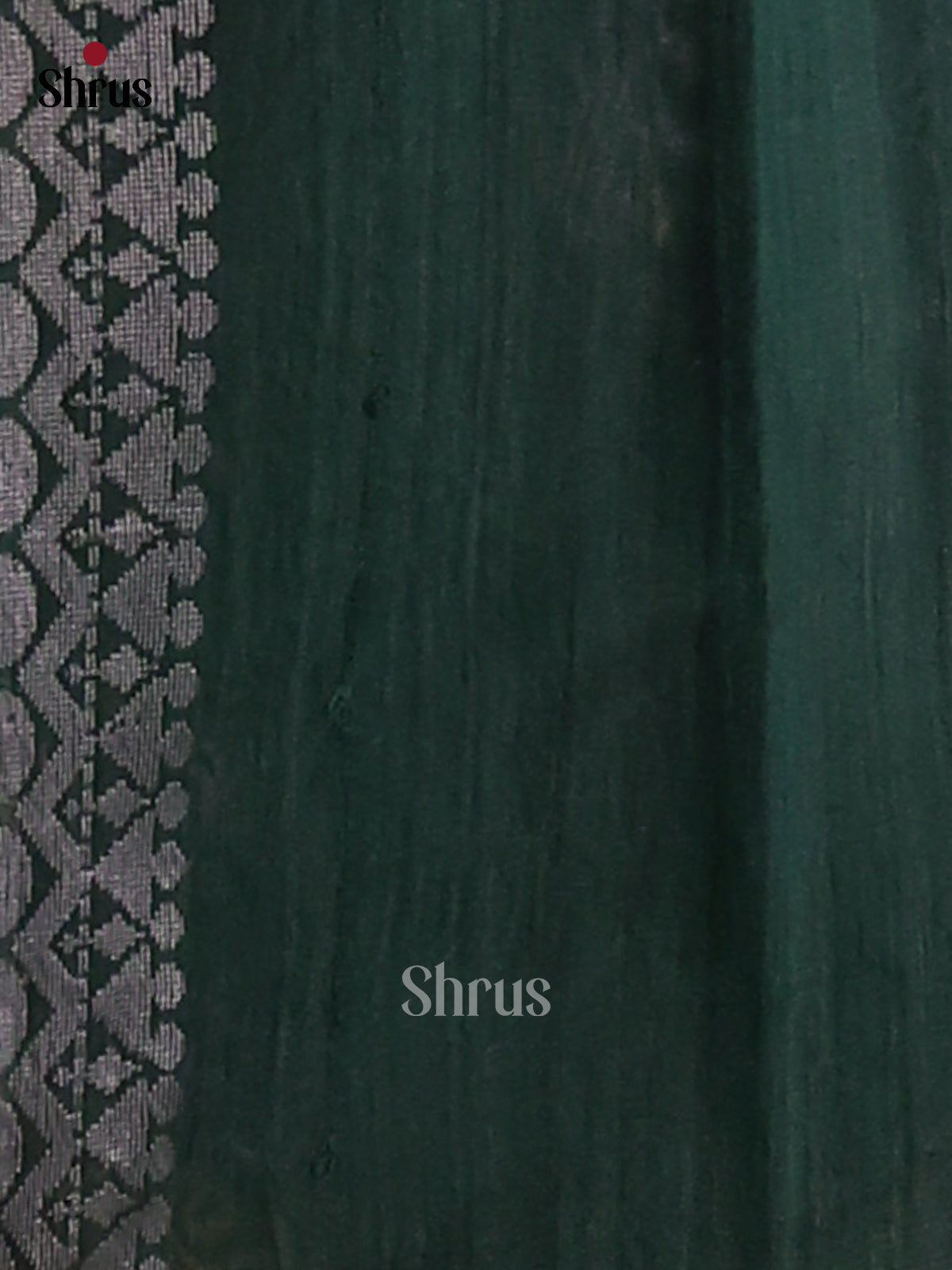 Green - Semi Rawsilk Saree - Shop on Shrus.com
