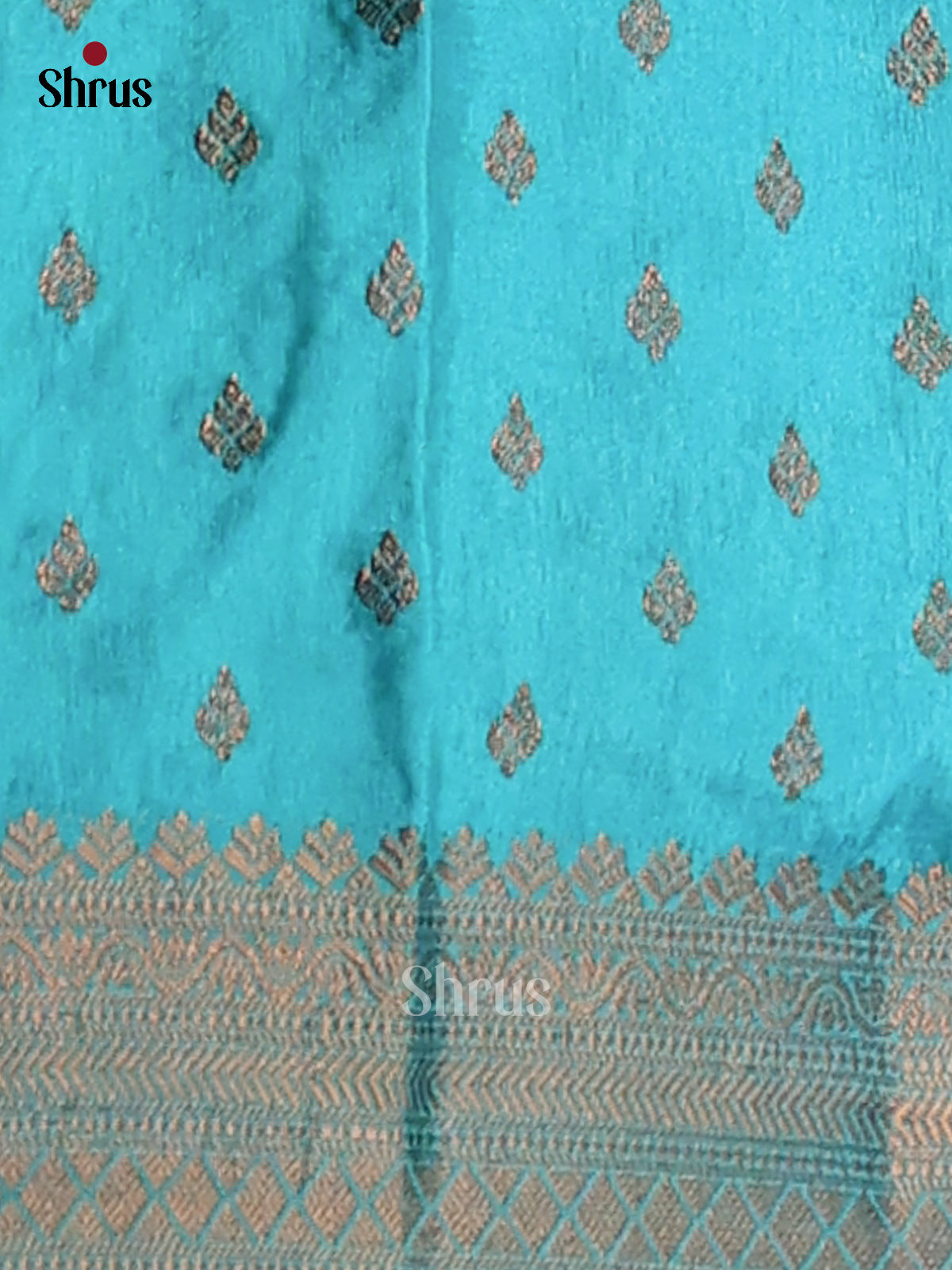 Blue & Teal - NorthSilk Cotton Saree