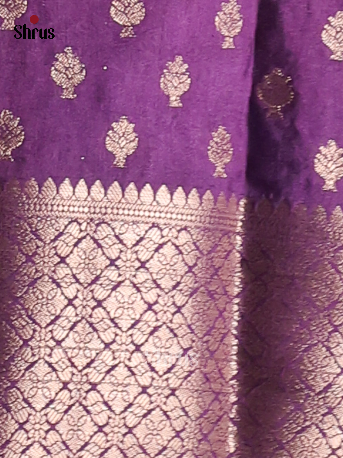 Blue & Violet - NorthSilk Cotton Saree-1