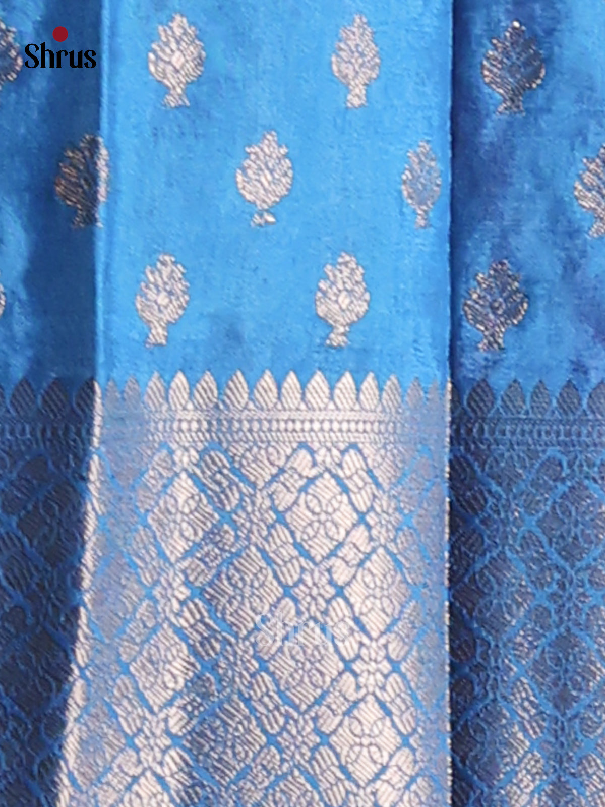 Pink & Blue - NorthSilk Cotton Saree - Shop on Shrus.com