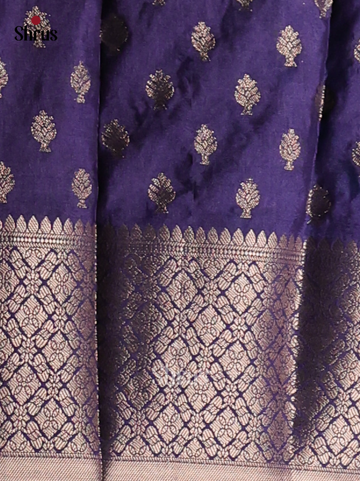 Rama Blue & Blue - NorthSilk Cotton Saree -1