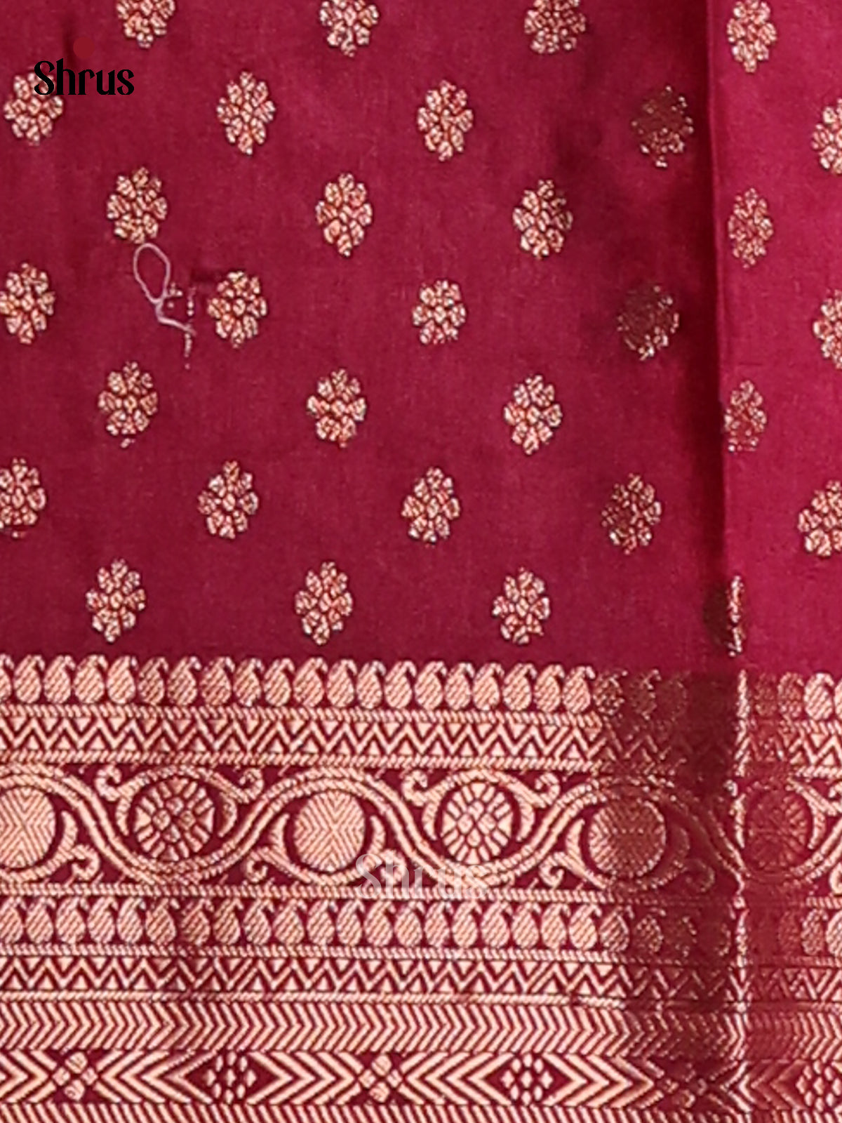 Pink & Maroon - NorthSilk Cotton Saree - Shop on Shrus.com