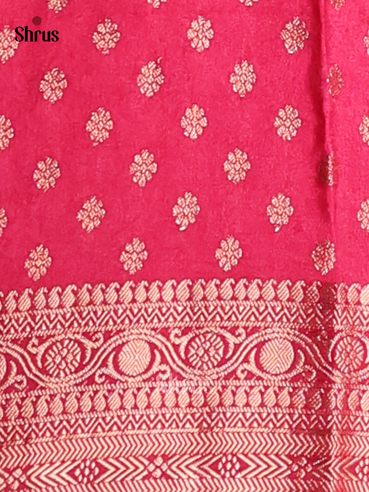 Pink & Maroon - NorthSilk Cotton Saree - Shop on Shrus.com