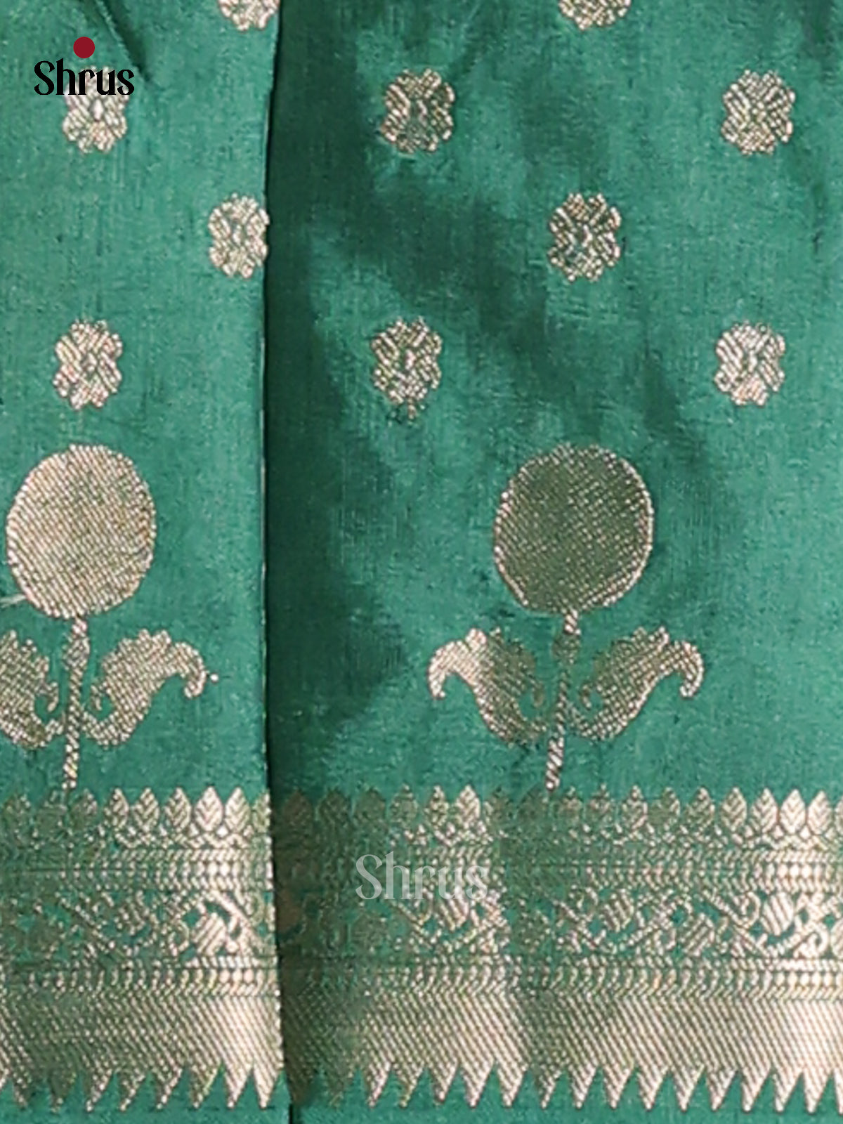 Green - NorthSilk Cotton Saree - Shop on Shrus.com