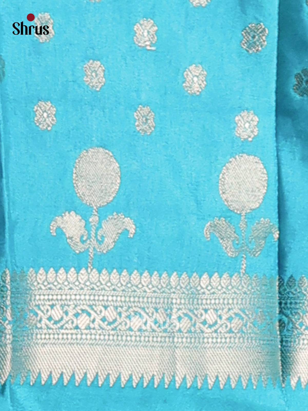 Pink & Teal - NorthSilk Cotton Saree - Shop on Shrus.com