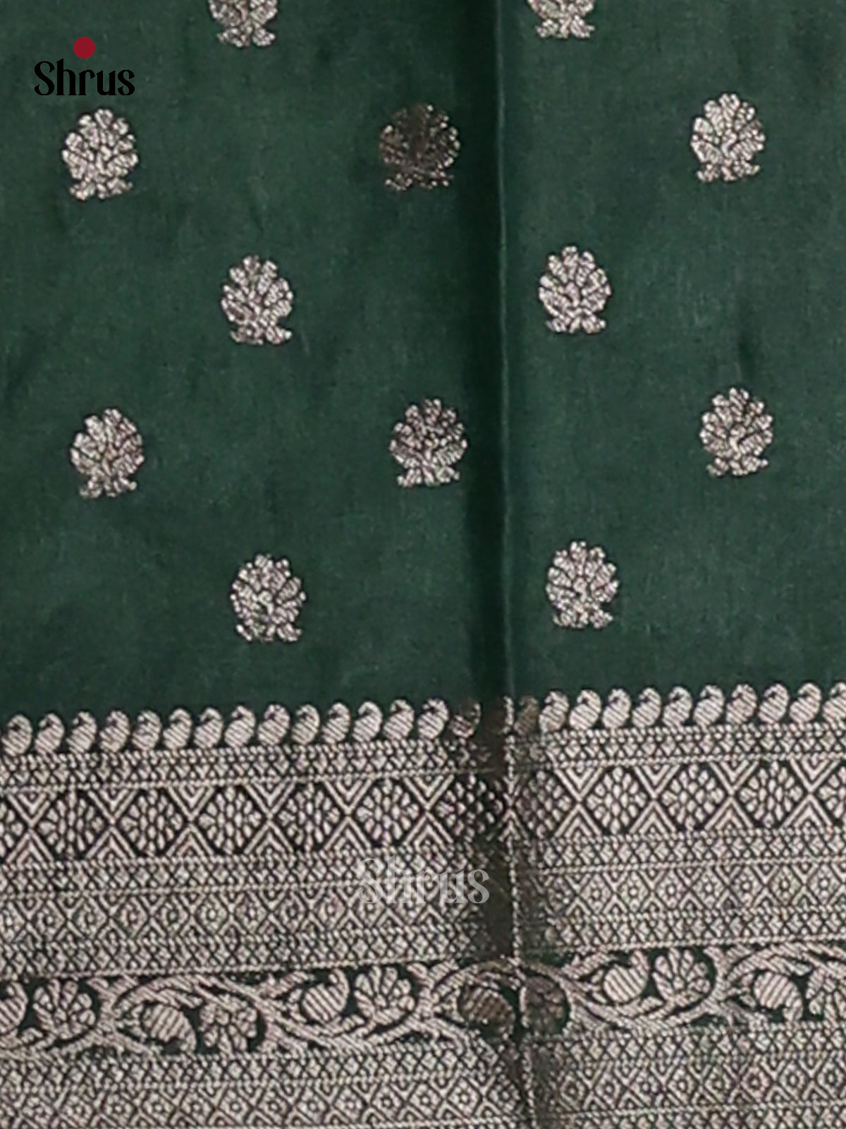 Red & Green- NorthSilk Cotton Saree - Shop on Shrus.com
