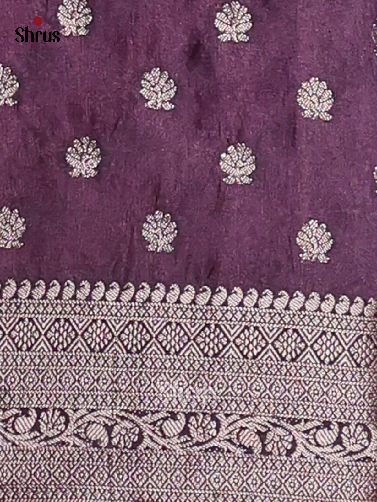 Teal & Purple- NorthSilk Cotton Saree - Shop on Shrus.com