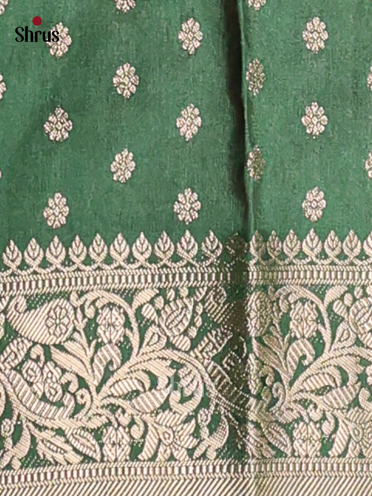 Pink & Green - NorthSilk Cotton Saree - Shop on Shrus.com