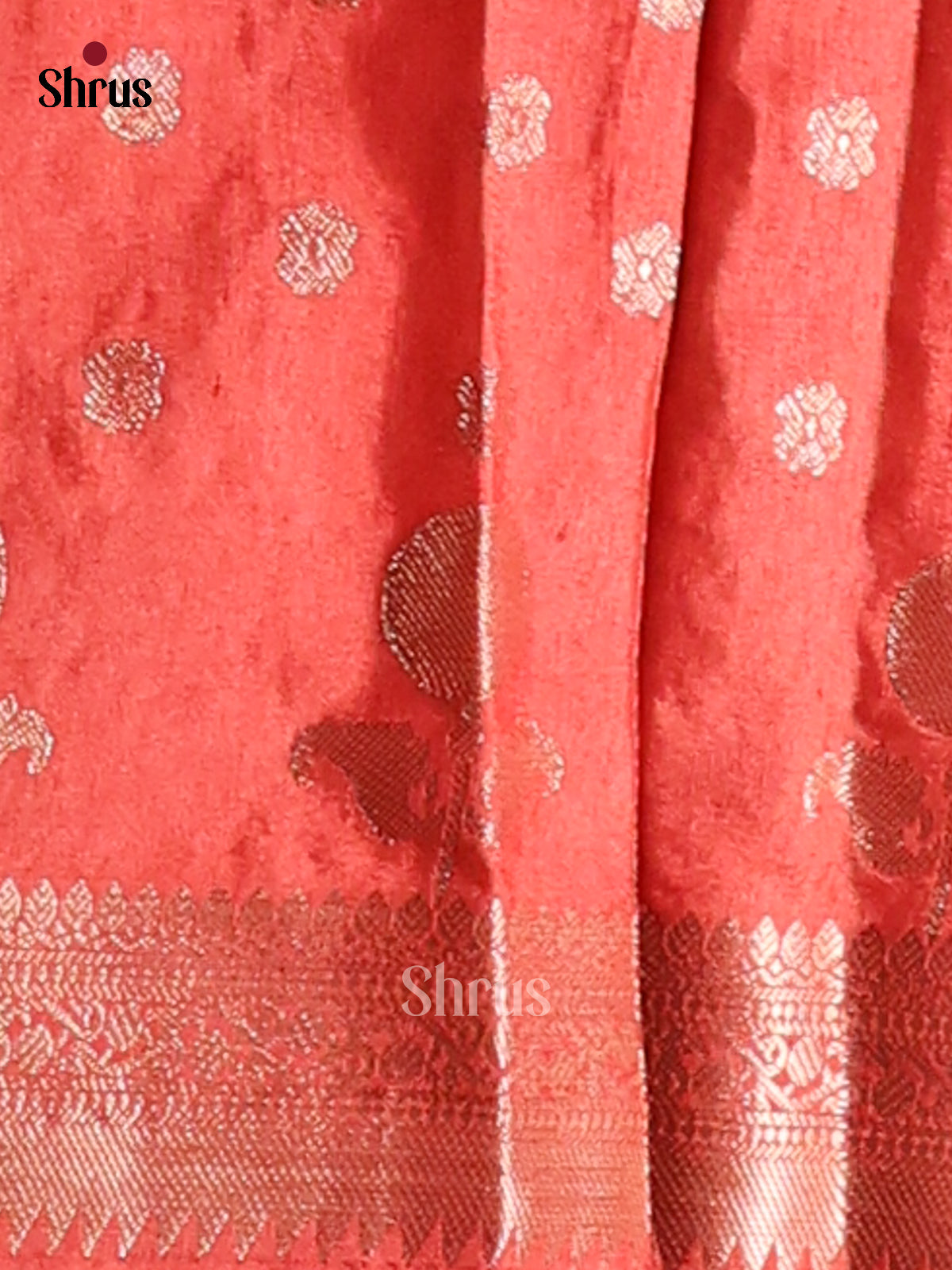 Red - NorthSilk Cotton Saree - Shop on Shrus.com