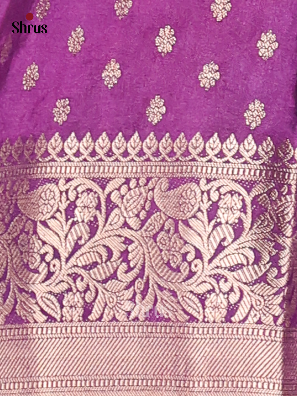 Teal & Purple - NorthSilk Cotton Saree -1