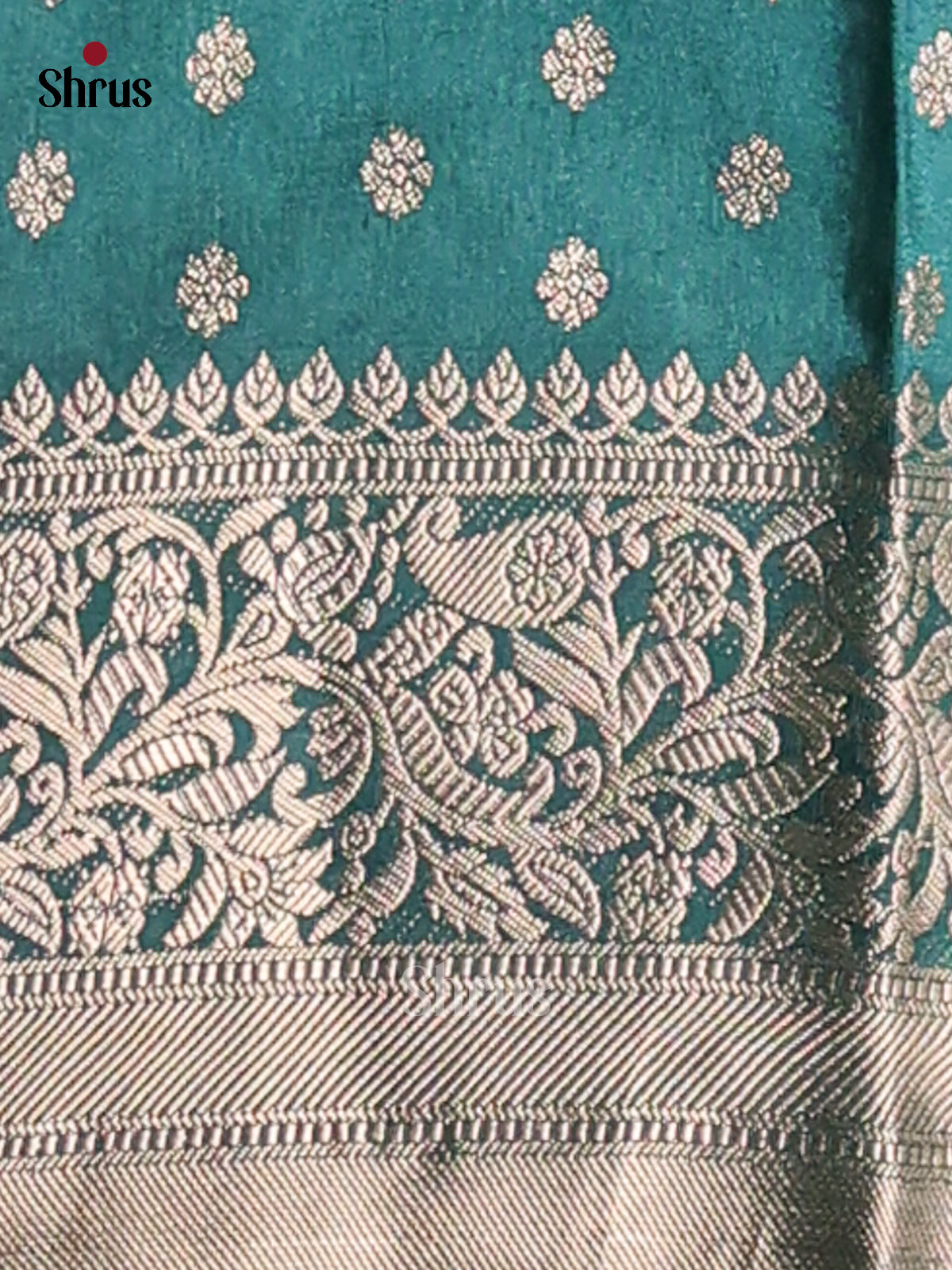 Lavender & Green- NorthSilk Cotton Saree - Shop on Shrus.com