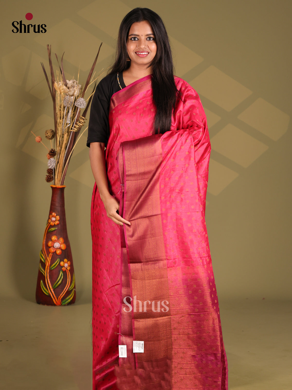 Maroon - NorthSilk Cotton Saree