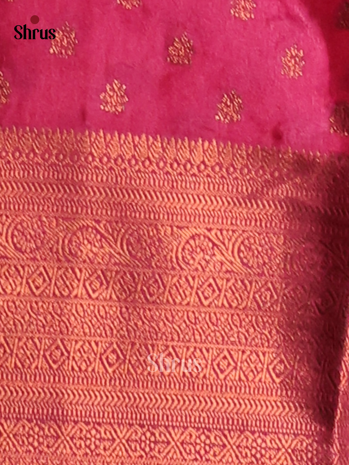Maroon - NorthSilk Cotton Saree -1
