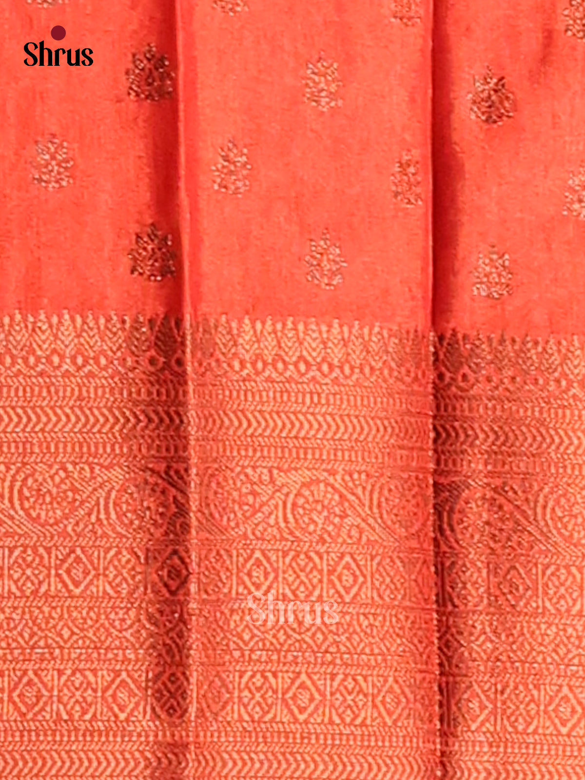 Maroon & Red - NorthSilk Cotton Saree - Shop on Shrus.com