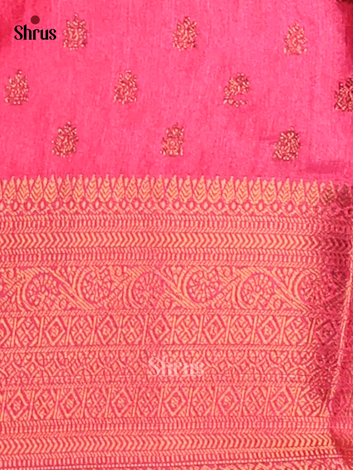 Blue & Pink NorthSilk Cotton Saree -1