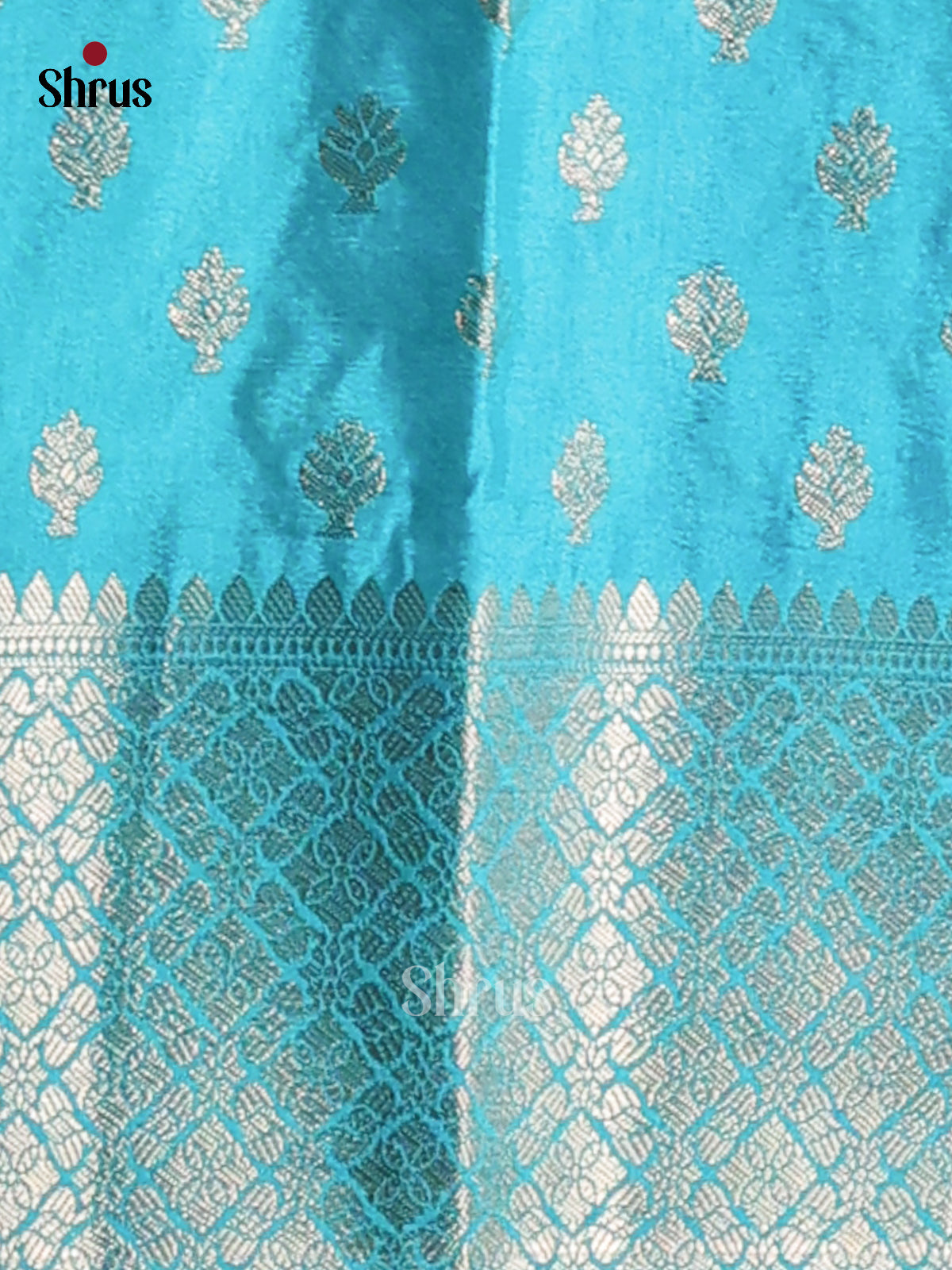 Pink & Blue - NorthSilk Cotton Saree - Shop on Shrus.com
